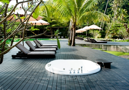 Lounge chairs and sunshadesのeditorial素材