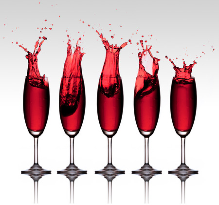 Red wine splashの写真素材