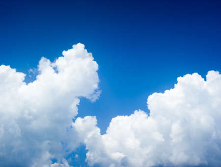 Blue sky and cloudの写真素材