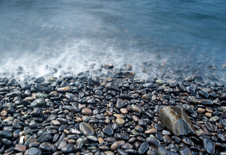 Pebbles beach in Koh Hin Ngam, Andaman Sea, Thailandの写真素材