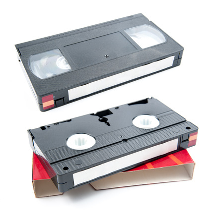 Videotape Isolated On White Background.の写真素材
