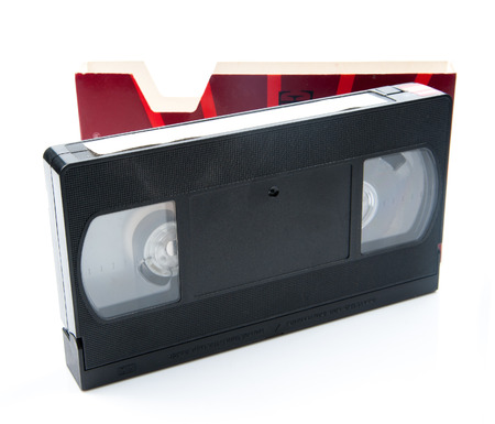 Videotape Isolated On White Background.の写真素材