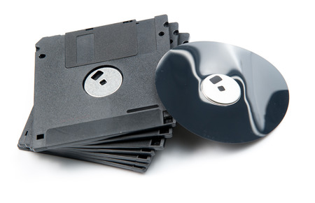 Floppy Disk isolated on white background.の写真素材