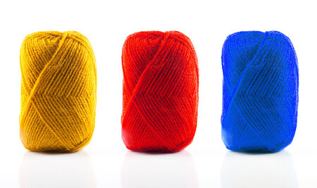 yarn isolated on a white backgroundの写真素材