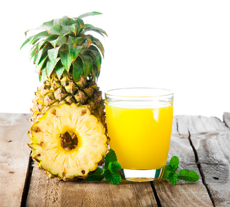 pineapple fresh juice drinkの写真素材
