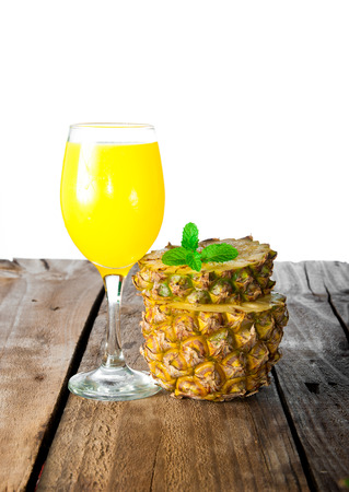 pineapple fresh juice drinkの写真素材