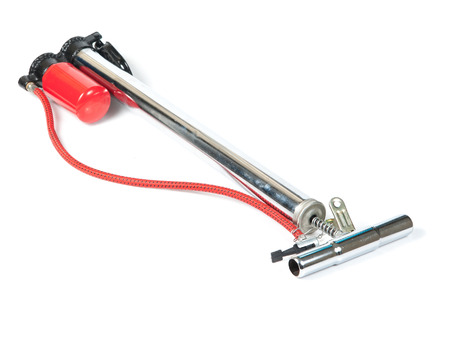 Air pump isolated on a white backgroundの写真素材