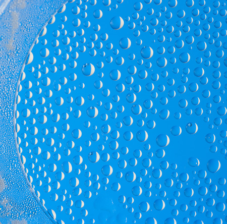 water drops on glassの写真素材
