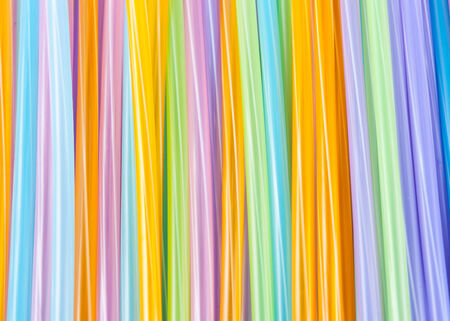 Colorful drinking straws isolated on white background