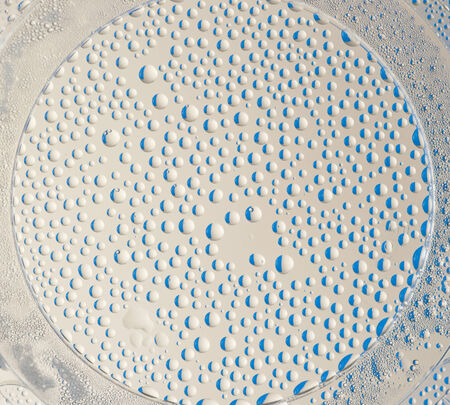 water drops on glassの写真素材
