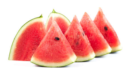 water melon on white backgroundの写真素材