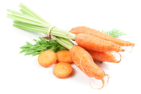 Carrot vegetable on white backgroundの写真素材