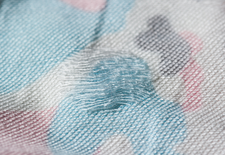 Holes at linenの写真素材