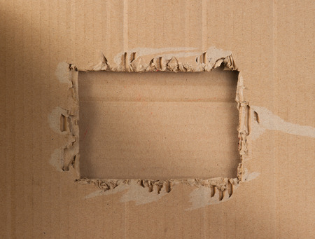 Corrugated cardboard as a backgroundの写真素材