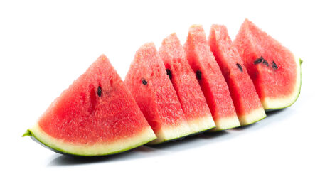 water melon on white backgroundの写真素材