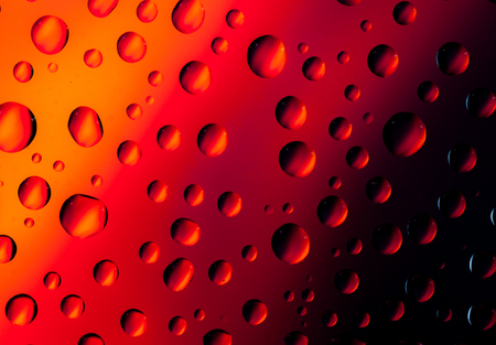 Background of water drops on glassの写真素材