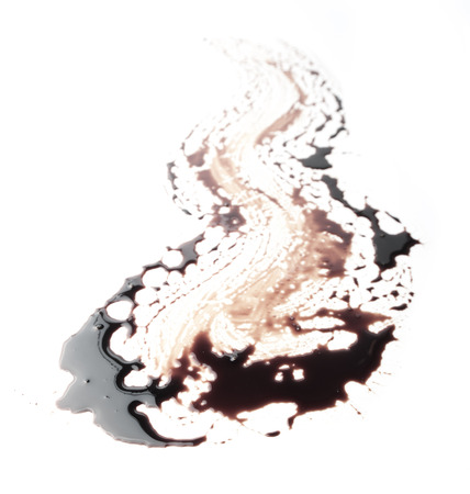black ink on a white backgroundの写真素材
