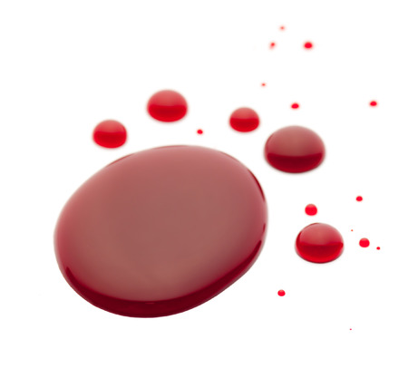 Halloween concept ,blood drops on a white backgroundの写真素材
