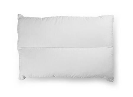 white pillow isolated on white backgroundの写真素材