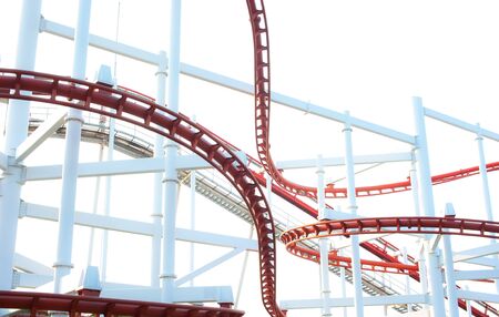 segment of a roller coasterの写真素材
