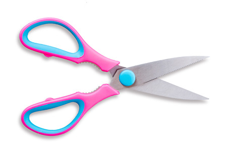 scissors isolated on white backgroundの写真素材