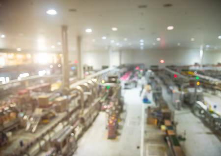 Manufacturing factory blurred for backgroundの写真素材
