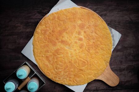 Fresh wheat flour Chapati or roti from Thailand