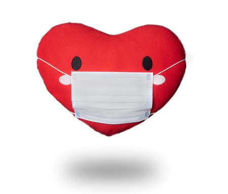 Hands taking photo of men's boxer shorts on white backgroundの写真素材