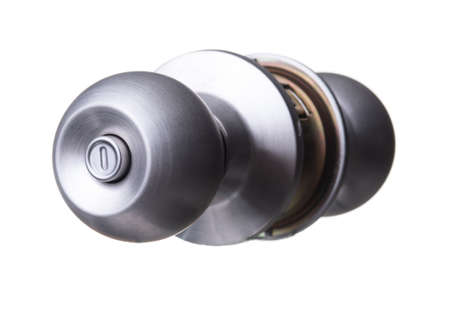 Door knob isolated on white backgroundの写真素材