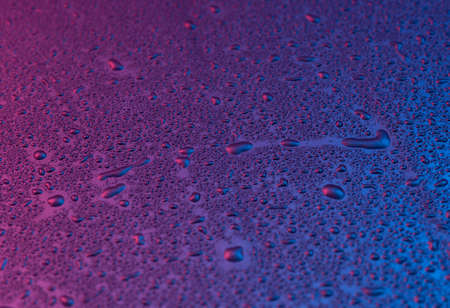 Background of natural water condensation,Water and rain drops on the glass, abstract view, Drops of...