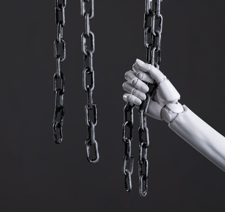 Robotic Hand Grasping Heavy Chains