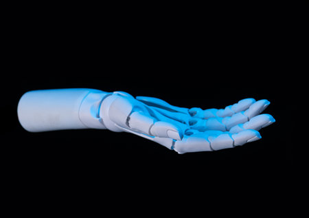 The Digital Hand: Various Poses of an Artificial Intelligence Limbの写真素材