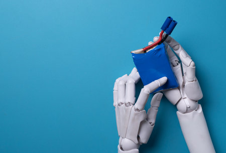 Connecting the energy: Battery for robot technology and devicesの写真素材