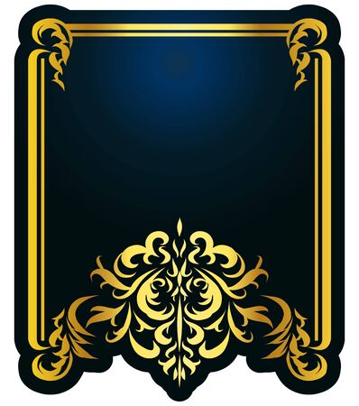 Baroque Decoration Elegant Vintage Frame Decorative Linesのイラスト素材