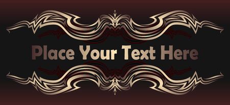 Vector vintage frame for text. のイラスト素材