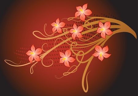 Background with flower. のイラスト素材