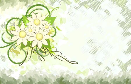 Floral background. のイラスト素材