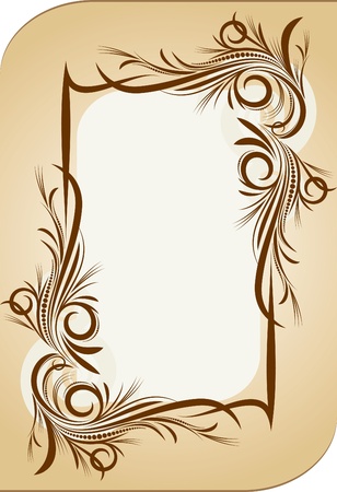 Floral frame のイラスト素材