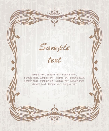 Decorative vintage frame. のイラスト素材
