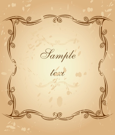 Elegant vintage frameのイラスト素材