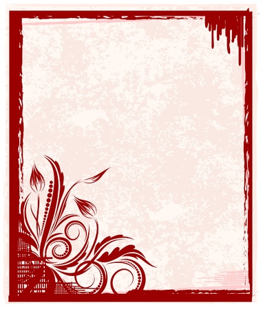 Shabby background with flower. A lot of similar images in my gallery. のイラスト素材