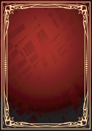 red vector frame のイラスト素材