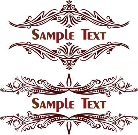 Pair of vintage decors. Lot of similar images in my gallery. のイラスト素材