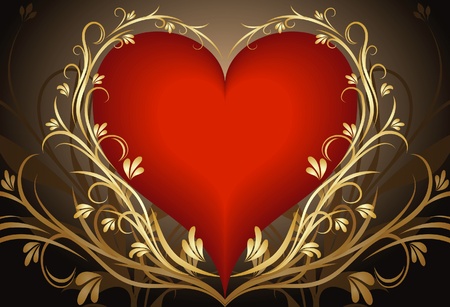 Heart background. のイラスト素材