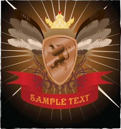 Heraldic design (vector). のイラスト素材