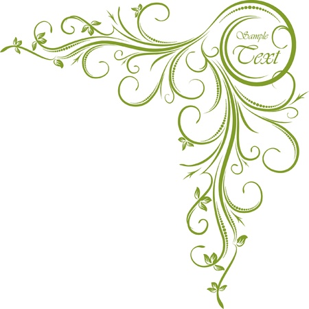 Green corner のイラスト素材