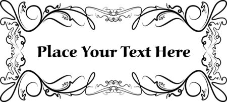 Elegant texts frames.のイラスト素材