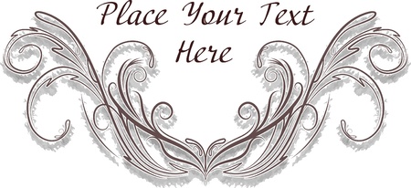 Vintage frames for text のイラスト素材