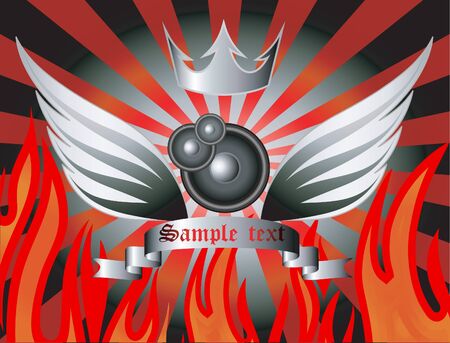 Abstract musical background (vector). のイラスト素材