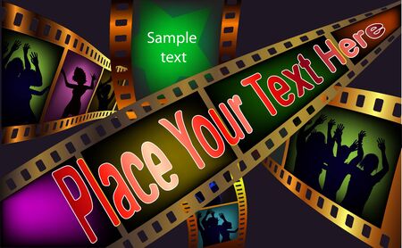 Curved photographic film. の写真素材